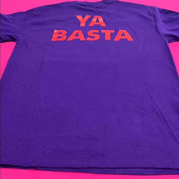 Chicano style Purple Graphic T-Shirt with Activist Print NWOT - Picture 8 of 9
